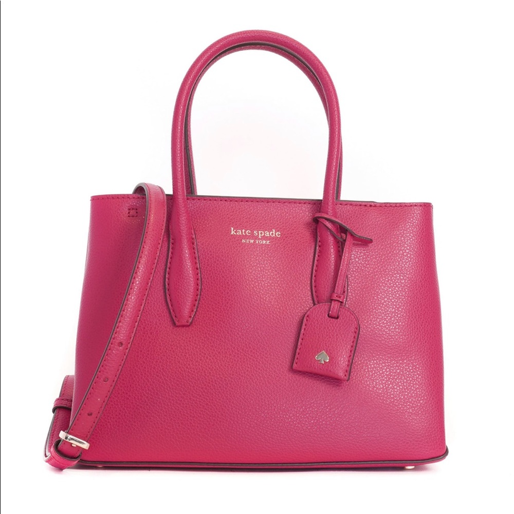 Kate Spade Eva small top zip satchel in hot pink